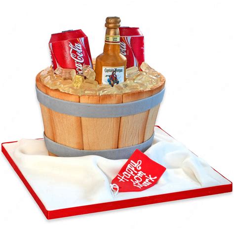 Captain Morgan and Coke Ice Bucket Cake