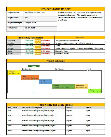 Weekly Report Templates | 14+ Free Printable Word, Excel & PDF