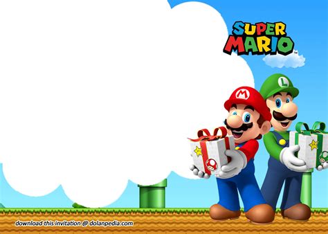 Free Printable Super Mario Invitation Templates | Aniversário super mario, Festa de aniversário ...