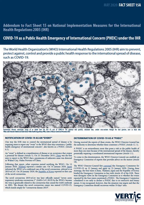 COVID-19 as a Public Health Emergency of International Concern (PHEIC) under the IHR | Strategic ...