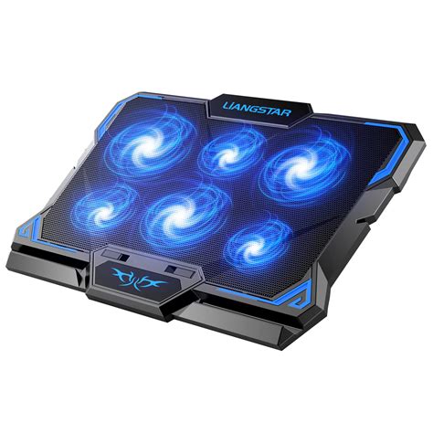 Buy Laptop Cooling Pad, Laptop Cooler with 6 Quiet Led Fans for 15.6-17 ...