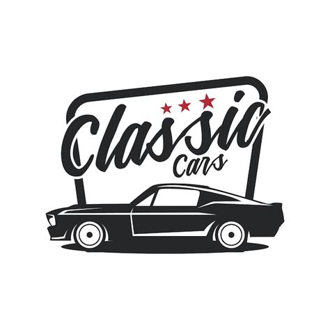 Premium Vector | Classic muscle car vector labels design vector