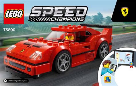 LEGO 75890 Ferrari F40 Competizione Instructions, Speed Champions