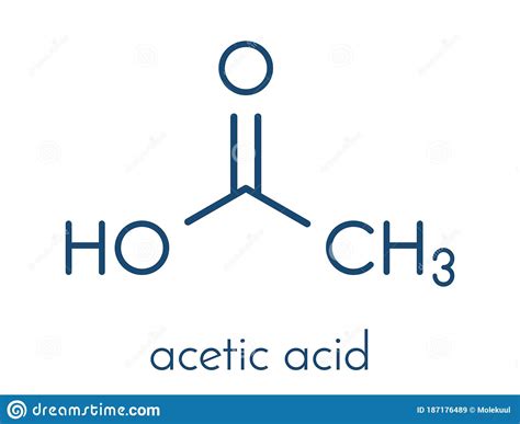 Acetic Acid Molecule. Vinegar is an Aqueous Solution of Acetic Acid ...