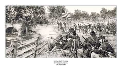 Burnsides Bridge Battle of Antietam Print by Harmon - Etsy