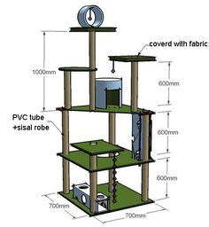 170 Cat towers ideas | cat towers, cat diy, cat furniture