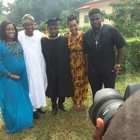 Photos: Davido Poses with his Family & Celebs at his Graduation ...