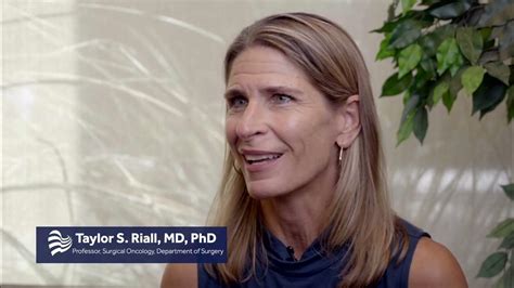 University of Arizona Cancer Center Interview with Dr. Taylor Riall ...