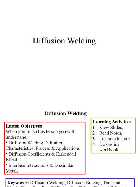 Diffusion Welding