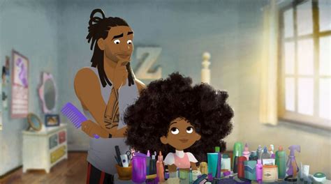 A Father and Daughter Bond Over Hairstyling in ‘Hair Love’ | Animation ...