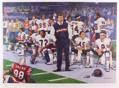 Mike Ditka Signed LE Super Bowl XX Champion 1985 Chicago Bears 24x32 ...