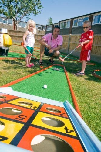 Turn your backyard into a mini golf course! fun for the whole family | Backyard kids play area ...