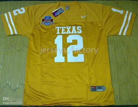 TEXAS LONGHORNS #12 COLT McCOY JERSEY 2010 BCS Patch From Jerseys ...