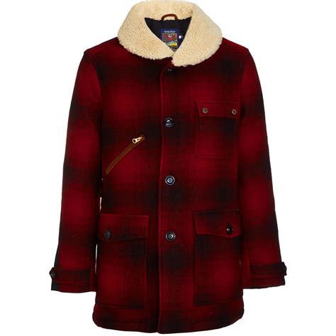 Woolrich Buffalo Plaid Ranch Coat in Red for Men | Lyst