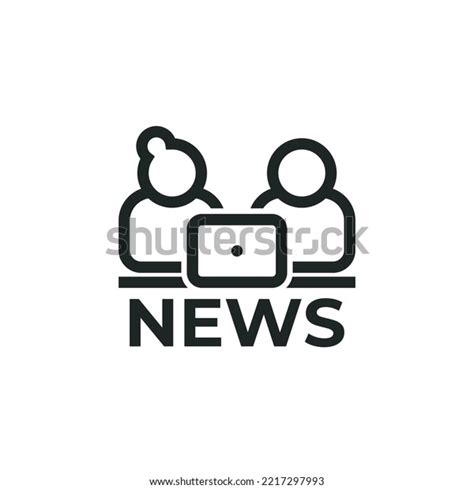 Man Woman News Anchors Icon Isolated Stock Vector (Royalty Free) 2217297993 | Shutterstock