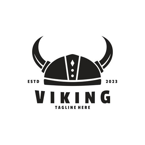 Hand Drawn Viking Head Helmet Logo Template 29778743 Vector Art at Vecteezy