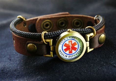 Diabetes Bracelet Insulin Dependent Bracelet Type 1 Diabetic