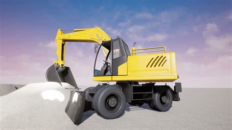 Excavator-construction vehicle in Props - UE Marketplace