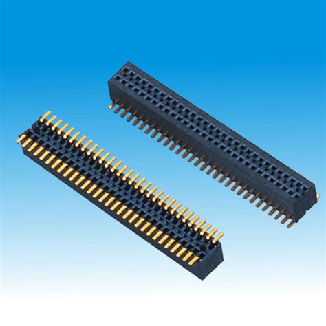 0.8 X 1.2 Mm Female Pin Header Connector Dual Row SMT Type High Flatness