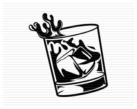 Whisky Glass Whiskey Glass Whiskey Glass Svg Whiskey Glass Clipart Falling Whiskey Glass Whiskey ...