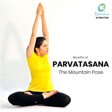 Benefits of Parvatasana | Yoga photoshoot, Mountain pose, Lotus pose