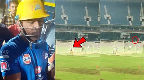 Watch Ms Dhoni Hitting Helicopter Shot After A Very Long Time | Csk | Dhoni | IPL 2020 - YouTube