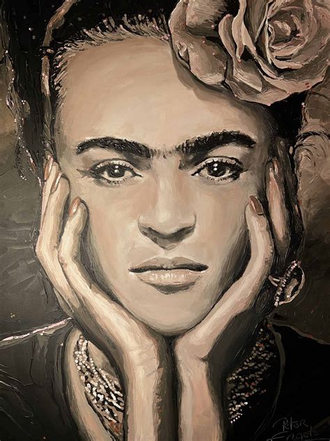 Frida Kahlo Portrait Painting By Artist Peter Engels | eduaspirant.com