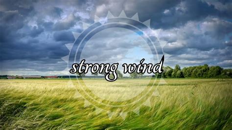 Strong wind sound base - YouTube