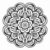 Relaxing Intricate Design Coloring Sheet  Page sketch template