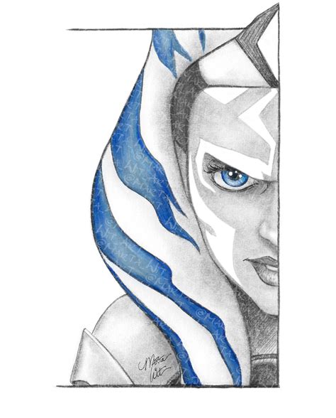 SW19 Fan Art Print Ahsoka Tano | Etsy Star Wars Rebels, Star Wars Clone Wars, Star Trek, Star ...