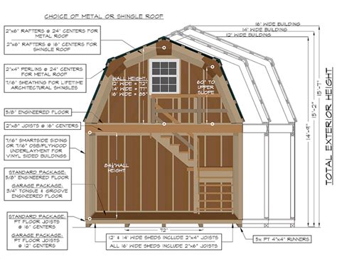 Two-Story Barns | Pine Creek Structures | Shed homes, Gambrel barn, Storage building plans