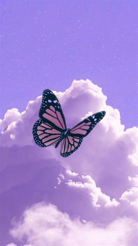 Purple Butterfly Aesthetic Wallpapers - Wallpaper Cave