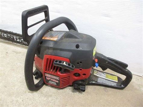 Craftsman 18" chainsaw, works, good - Albrecht Auction Service