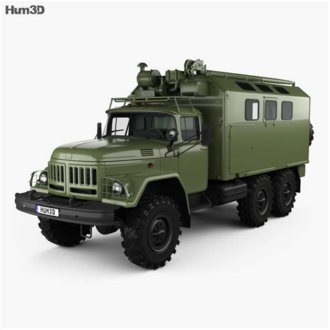 ZiL 131 Army Truck 1966 3D model - Download Truck on 3DModels.org