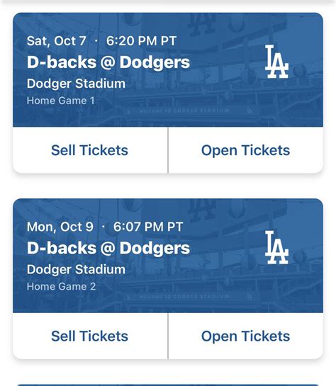 Dodger Tickets Game 1 for Sale in Huntington Park, CA - OfferUp