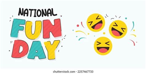 National Fun Day Design Template Stock Vector (Royalty Free) 2257467733 | Shutterstock