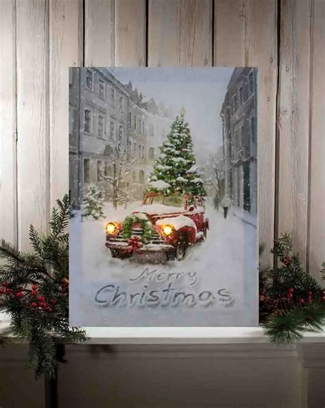 2 led 20 point fiber optic lights christmas Wall Art Canvas Print ...