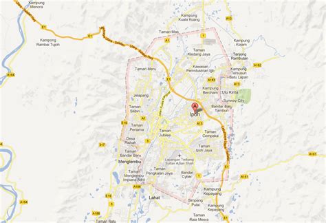 ipoh Map - Malaysia