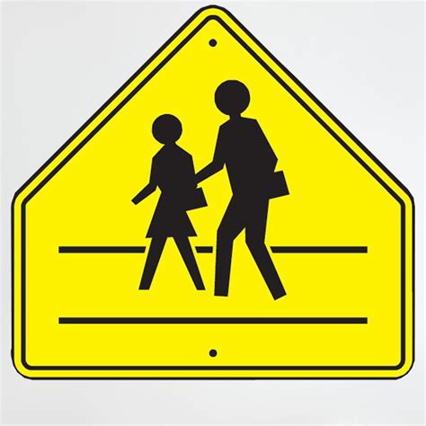 School Crossing Sign Wall Decal | Crossing sign, Wall signs, Wall decals