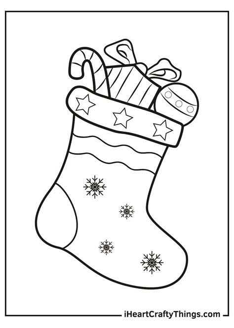 Printable Christmas Stocking Coloring Pages (Updated 2021)