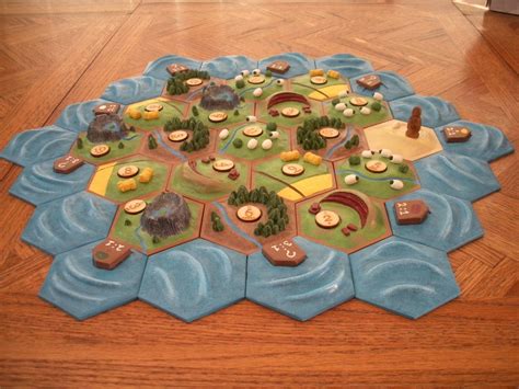 Hachi6's custom Catan board! - Awesome post | Juegos de mesa, Manualidades, Juegos