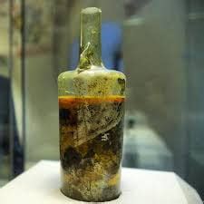 Speyer wine bottle - it's at least 1,650 years old. This dates back to the 4th century, sometime ...