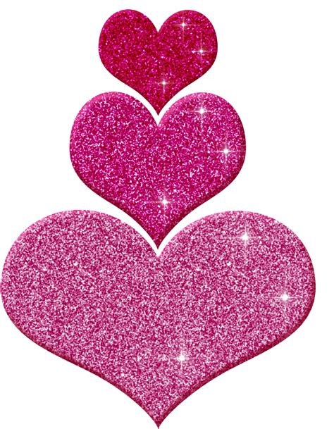 Download Pink Glitter Hearts Clipart - Png Download (#2044114) - PinClipart