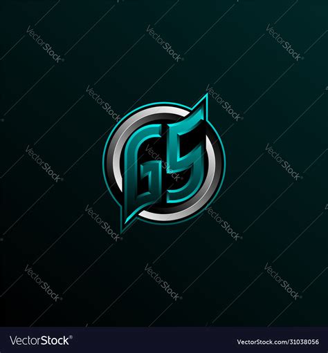 Initial gs logo design gs logo design Royalty Free Vector