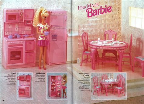 Barbie Journal 1992 (Finnish) | Pink Magic Barbie furniture … | Flickr