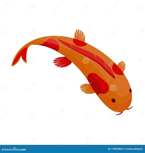 Carp Vector Icon.Cartoon Vector Icon Isolated On White Background Carp. Stock Vector ...