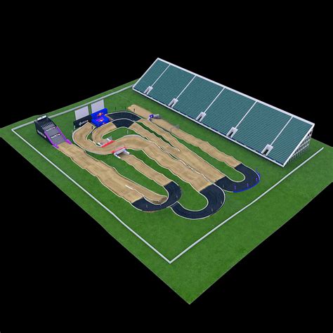 bmx track london 3d model