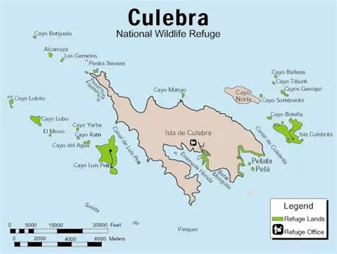 Culebra National Wildlife Refuge Map - Mapsof.Net