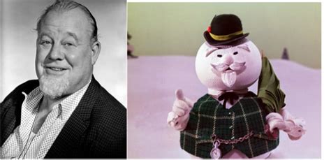 Burl Ives and Sam The Snowman (he was the voice of Sam) (from the TV movie Rudolph the Rednose ...