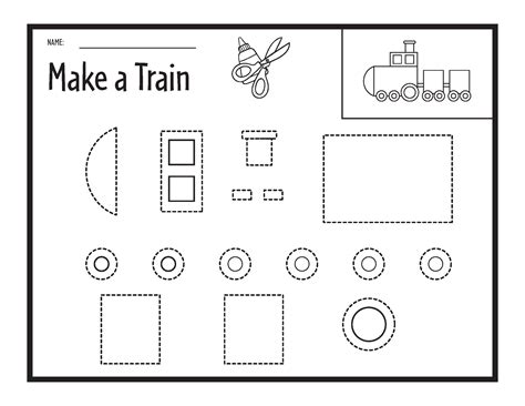 Cut And Glue Printables